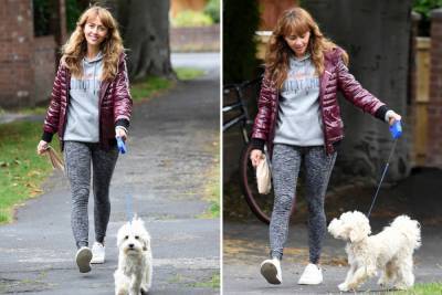 Maria Connor - Coronation Street’s Samia Longchambon goes make-up free as she takes her dog for a walk after returning to set - thesun.co.uk - city Manchester