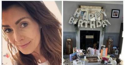 Kym Marsh's emotional birthday as her family surprise her in lockdown - manchestereveningnews.co.uk