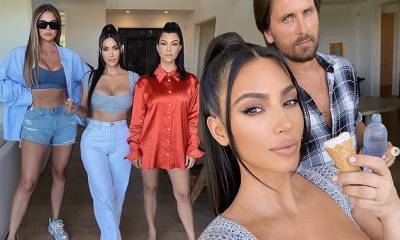 Kim Kardashian - Kanye West - Kim Kardashian says Scott Disick's birthday party was her first group gathering amid quarantine - dailymail.co.uk - Los Angeles