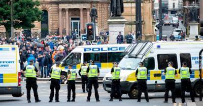 No arrests made at Glasgow protests as 'known football risk groups' separated by cops - dailyrecord.co.uk - Scotland
