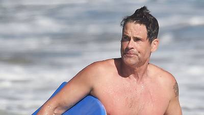 Rob Lowe - Rob Lowe, 56, Is Hunkier Than Ever Going Shirtless Boogie Boarding With Son Matthew, 27 - hollywoodlife.com - state California - county Santa Barbara