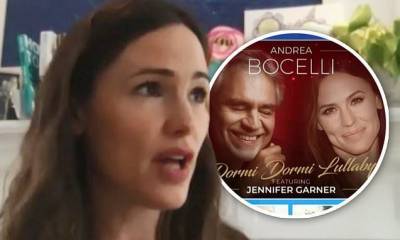 Jennifer Garner - Andrea Bocelli - Jennifer Garner says she cried as she got to sing alongside Andrea Bocelli for special album - dailymail.co.uk - Italy