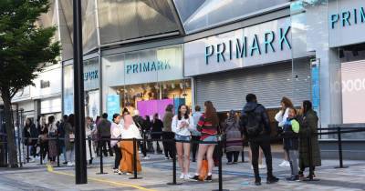 Huge queues already seen outside Primark as chain prepares to reopen 153 branches - mirror.co.uk - city Birmingham