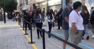 Boris Johnson - Hundreds of Primark shoppers queue outside store on its first day open since lockdown - dailystar.co.uk - city Birmingham