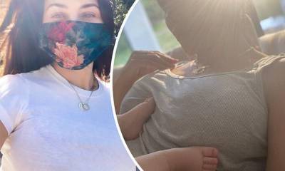 Jenna Dewan shares selfie in floral print mask and raises awareness for National Children's Day - dailymail.co.uk
