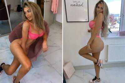 Chloe Ferry shows off two stone weight loss in hot pink bra and thong - thesun.co.uk