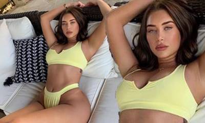 Kylie Jenner - Kylie Jenner's BFF Stassie is a ray of sunshine as she flaunts curvaceous figure in yellow bikini - dailymail.co.uk