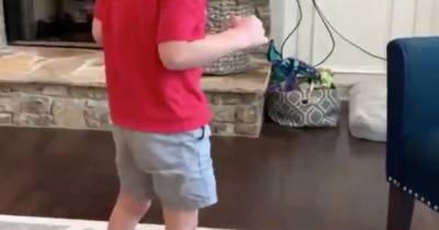 Boy, 5, told he would never walk takes first steps in heartwarming video - mirror.co.uk - Usa - county Camden - Georgia - county Brooks - county Hanson