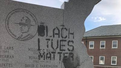 Delaware State Police Law Enforcement Memorial vandalized overnight - fox29.com - Philadelphia - state Delaware