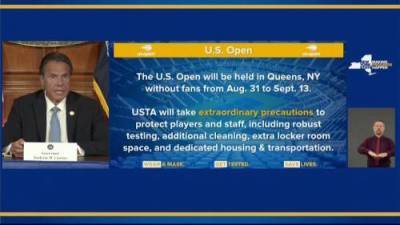 Andrew Cuomo - Coronavirus: U.S. Open to go ahead without fans, Cuomo says - globalnews.ca - New York - Usa