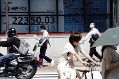 Asia stocks lower after Wall Street gains on recovery hopes - clickorlando.com - city Beijing - Japan - city Tokyo - city Seoul - city Shanghai - city Hong Kong