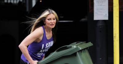 Caprice Bourret takes the bins out in full makeup and tiny shorts - mirror.co.uk
