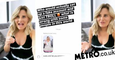 Danielle Armstrong - Tom Edney - Danielle Armstrong slams vile troll who commented on her weight three weeks after giving birth - metro.co.uk
