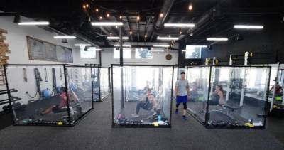 Curtain panes and gains: Gym unveils workout pods in California - globalnews.ca - state California