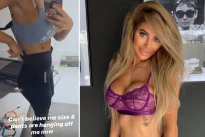 Shrinking Chloe Ferry reveals her size 8 leggings are hanging off her hips after massive weight loss - thesun.co.uk