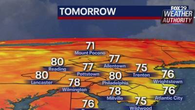 Weather Authority: Humidity returns Thursday with chance of scattered showers - fox29.com