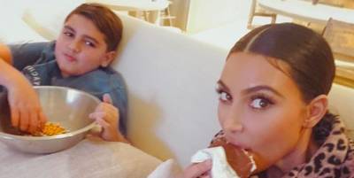 Mason Disick - Kim Kardashian Broke One of Kourtney's Major Parenting Rules While Babysitting Mason - marieclaire.com