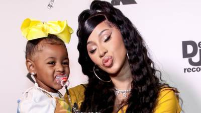 Cardi B Walks the Red Carpet with Daughter Kulture at an Album Listening Party - justjared.com - city Beverly Hills