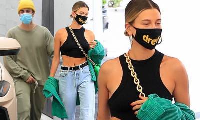 Justin Bieber - Hailey Bieberа - Hailey and Justin Bieber in Beverly Hills - dailymail.co.uk - city Beverly Hills