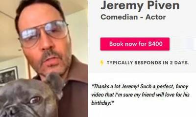 Jeremy Piven removes option to have $15,000 Zoom call with the actor on his Cameo account - dailymail.co.uk - France