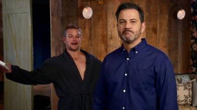 Jimmy Kimmel - Matt Damon - Jimmy Kimmel Live - Matt Damon Hilariously Crashes Jimmy Kimmel's Summer Hiatus Announcement - etonline.com