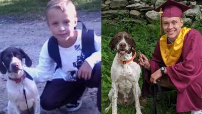 'He was always there with us': Family recreates photo with dog from first grade to graduation - fox29.com - state New Hampshire - county Hudson