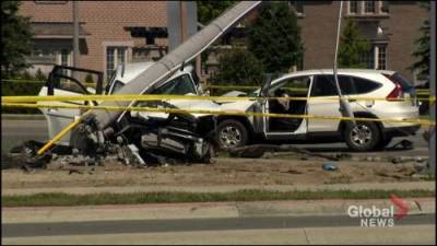Mother, 3 daughters dead after multi-vehicle crash in Brampton, Ont. - globalnews.ca