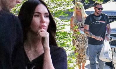 Megan Fox - Megan Fox and ex Brian Austin Green don matching Pink Floyd T-shirts while out with new flames - dailymail.co.uk - Austin, county Green - city Austin, county Green - county Green