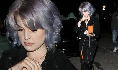 Ozzy Osbourne - Kelly Osbourne - Kelly Osbourne sports a chic suede moto jacket and stiletto heels as she enjoys dinner at Craig's - dailymail.co.uk