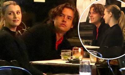 Lili Reinhart - Cole Sprouse - Cole Sprouse is spotted getting close to a Lili Reinhart look-a-like during dinner with KJ Apa - dailymail.co.uk - state California