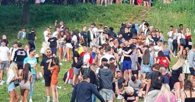 Watch as hundreds of 'selfish idiots' ignore lockdown rules to party in Kelvingrove Park - dailyrecord.co.uk - Scotland