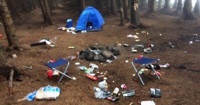 Cops issue warning after Scots beauty spot trashed by litter louts - dailyrecord.co.uk - Scotland