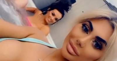 Chloe Ferry throws wild Ibiza-style pool party with cocktails and DJ - mirror.co.uk