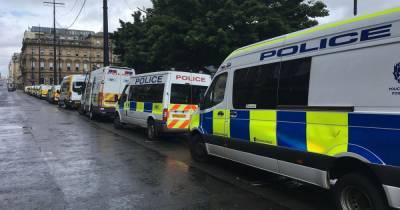 Heavy police presence guards George Square as special powers to search 'any individual or vehicle' enforced over riots - dailyrecord.co.uk - Scotland - city Glasgow