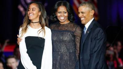 Barack Obama - Michelle Obama - Malia Obama - Michelle Obama Gushes Over How Barack Loves Their Girls Malia Sasha In Sweet Father’s Day Post - hollywoodlife.com