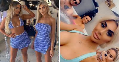 Chloe Ferry - Inside Chloe Ferry's wild housewarming pool party with private bar staff, BBQ and cake - ok.co.uk - county Love