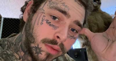 Post Malone unveils huge new skull tattoo and hair cut in edgier new look - mirror.co.uk