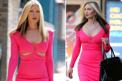 Caprice flashes her underboob in bright pink cut out dress - thesun.co.uk - Usa