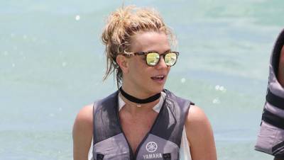 Britney Spears - Sam Asghari - Britney Spears BF Sam Asghari Show Off Their Toned Bodies During A Romantic Beach Date — Pics - hollywoodlife.com