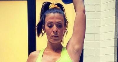 Kym Marsh thrills Corrie fans as she flaunts ripped abs in teeny hot pants and sports bra - dailystar.co.uk