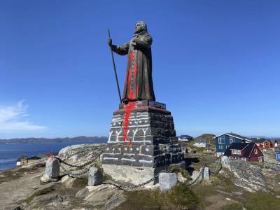Greenland: Police arrest suspects in statue vandalism case - clickorlando.com - Denmark - Greenland - city Copenhagen
