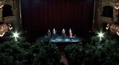Spanish String Quartet Shares Footage Of Concert In Theatre Full Of Plants - etcanada.com - Italy - Spain