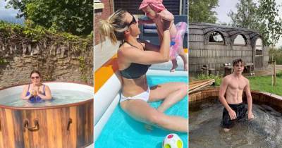 Gemma Atkinson - 9 celebrities with hot tubs and paddling pools: From David and Victoria Beckham to Gemma Atkinson - msn.com - Victoria, county Beckham - county Beckham - county Atkinson