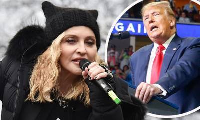 Donald Trump - Madonna calls Donald Trump 'Nazi' and 'sociopath' after rally - dailymail.co.uk