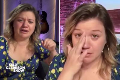 Kelly Clarkson - Kelly Clarkson breaks down in tears while speaking with protester about her father just weeks after painful divorce - thesun.co.uk - state Montana