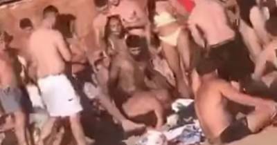 Exmouth beach mass brawl with up to 200 people as horrified families look on - mirror.co.uk