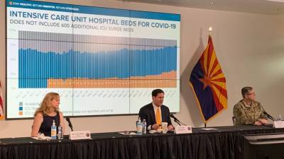 Doug Ducey - Gov. Ducey urges Arizonans to stay at home amid rising COVID-19 cases; expect hospital surge capacity - fox29.com - state Arizona