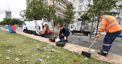Joe Anderson - Major clean up operation in Liverpool as fans leave city 'destroyed' with rubbish - mirror.co.uk