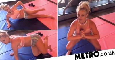 Britney Spears - Britney Spears is back in the home gym she burned down – but it’s not totally fixed yet - metro.co.uk