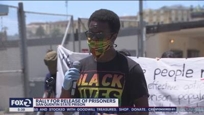 'Free them all:' Rally held outside San Quentin urging prisoner release - fox29.com - state California